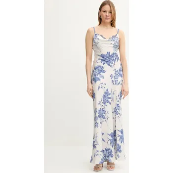 Dámské šaty Šaty Guess ADLE béžová barva, maxi, W5GK10 WF1T2 W5GK10.WF1T2 01X, vel. M