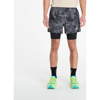Pánské oblečení Šortky adidas Own The Run Spray Dye 2-In-1 Short Grey Four/ Black S