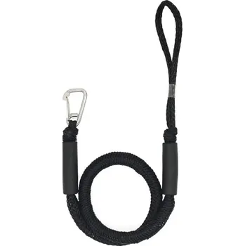 Kotvící bungee lano na loď 1,22 m černé průměr 16 mm nosnost 1000 kg dokovací lano pro kajak kánoi ponton motorový člun vodní skútr PE
