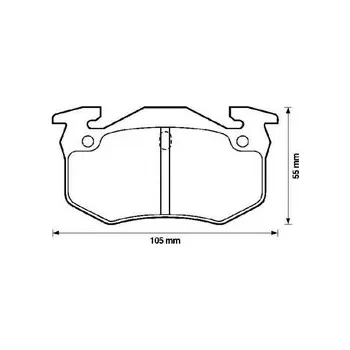 Brzdová destička Sada brzdových destiček, kotoučová brzda 571748J