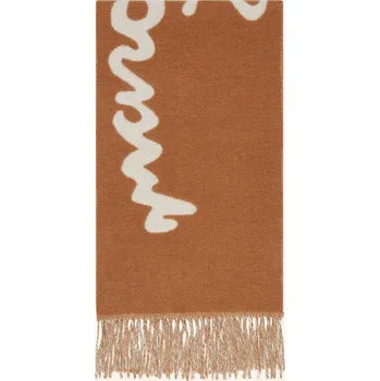 Módní doplněk Marc Jacobs Šála Marc Is Joy, velbloudí / bílá