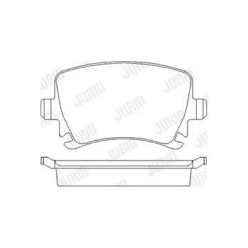 Brzdová destička Sada brzdových destiček, kotoučová brzda 573115D