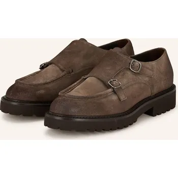 Pánské mokasíny Doucal's Pánské Monky S Dvojitou Přezkou, tmavě hnědá, 41