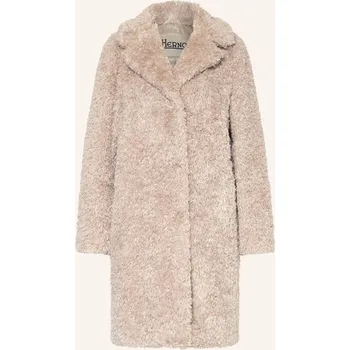 Dámský kabát Herno Dámská Plyšová Bunda, béžová, 38