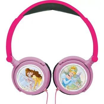 Sluchátka Lexibook Skládací drátová sluchátka - Disney Princezny