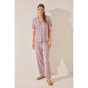 Dámské pyžamo Pyžamo women'secret dámské, růžová barva, 4859414 30X, vel. M