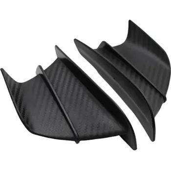 Zabezpečení motocyklu Univerzální aerodynamická křidélka pro motocykl ABS spoiler 175x100 mm samolepicí design matný karbonový vzhled