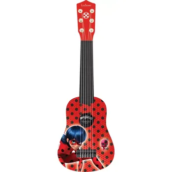 Hudební nástroj pro děti Lexibook Moje první kytara 21" - Miraculous: Kouzelná Beruška a Černý kocour