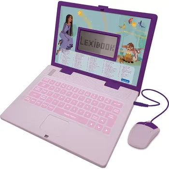 Výuková hračka Lexibook Francouzsko-anglický vzdělávací notebook - Disney Přání