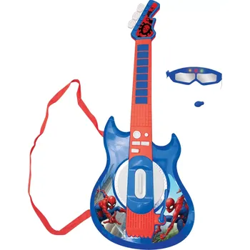Hudební nástroj pro děti Lexibook Elektronická kytara s brýlemi a mikrofonem - Spider-Man