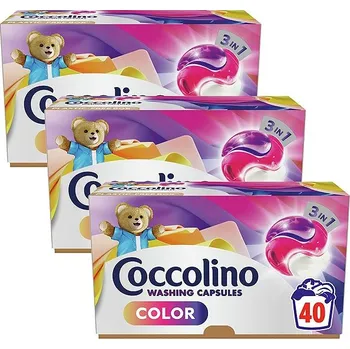 Kapsle na praní COCCOLINO Color 3 × 40 ks