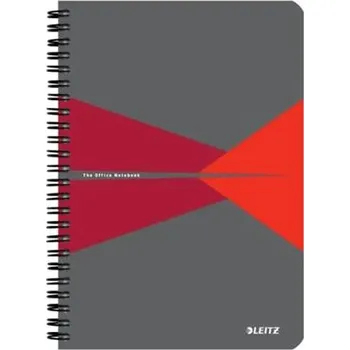 Leitz zápisník Office A5 čtverečkovaný, drátěná vazba, PP desky 44981025
