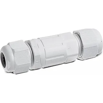 V-TAC VT2138 vodotěsná spojka bílá