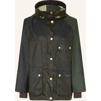 Dámský kabát Barbour Dámská Parka Keeley, černá / tmavě zelená / tmavě...