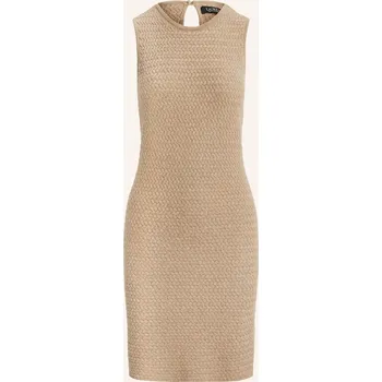 Dámské oblečení Lauren Ralph Lauren Dámské Pletené Šaty, černošedá, 40