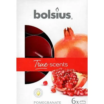 Svíčka VONNÁ ČAJOVÁ SVÍCE 6 KS - POMERGRANATE