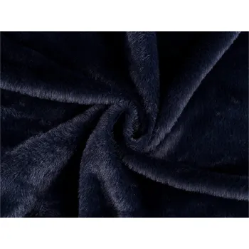 Oděvní umělá kožešina rabbit METRÁŽ - 7 modrá tmavá