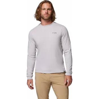 Pánské tričko Columbia PFG Uncharted™ Graphic Tee LS M 2136531019 - cool grey heather redfish swamp XXL