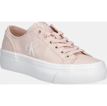 Dámská obuv Tenisky Calvin Klein Jeans VULC FLATFORM LOW CV MG YW0YW01763 růžová 03X, EUR 41