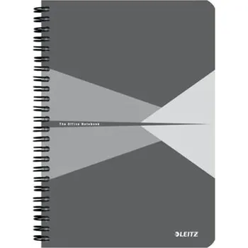 Leitz zápisník Office A5 s kartonovými deskami, drátěná vazba, čtverečkovaný 44581085