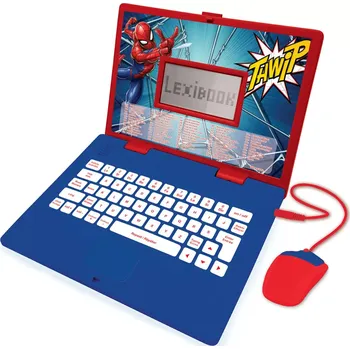 Výuková hračka Lexibook Francouzsko-anglický vzdělávací notebook - Spider-Man