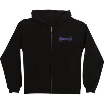Chlapecká mikina INDEPENDENT mikina - Sacrificial Span Zip Hooded Midweight Sweatshirt Black (156824)