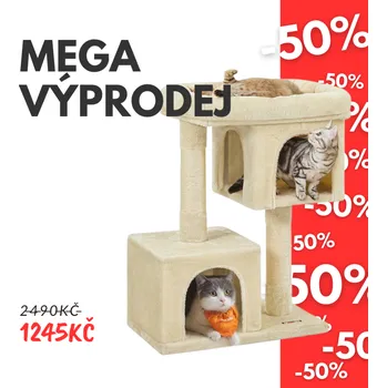 VÝPRODEJ Škrabadlo Dana, krémové, 84x60x40 cm