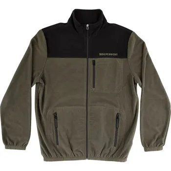 Pánská větrovka INDEPENDENT bunda - BTG Fleece L/S Jacket Army/Black (156699)