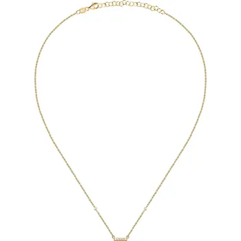 Módní doplněk La Petite Story Elegantní pozlacený náhrdelník s kubickými zirkony Silver LPS10AWV81 + 2 měsíce na vrácení zboží