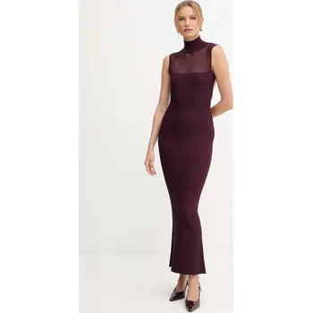 Dámské šaty Šaty Patrizia Pepe 8A1555.K143 burgundské 93X, vel. 36