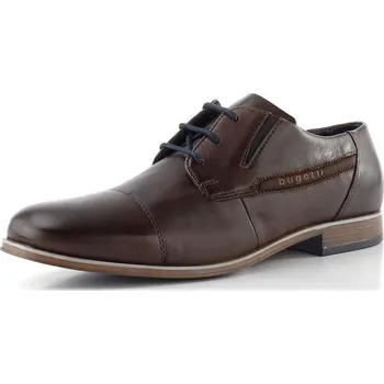 Pánské polobotky Bugatti hladké polobotky tmavě hnědé 313-A3S04-3000 - 46 | P697638