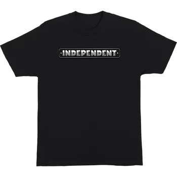 Pánské oblečení INDEPENDENT triko - Chrome Bar S/S Heavyweight T-Shirt Black (156993) velikost: XL