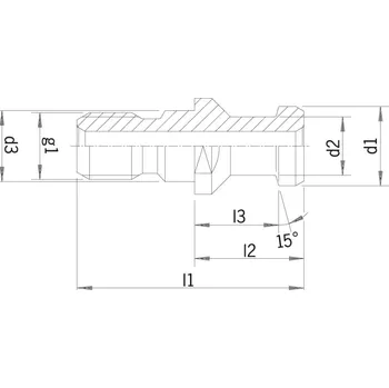 Svěrák Utahovací čep din69872 a sk40-m16 vnitř. chl. haimer 8820040