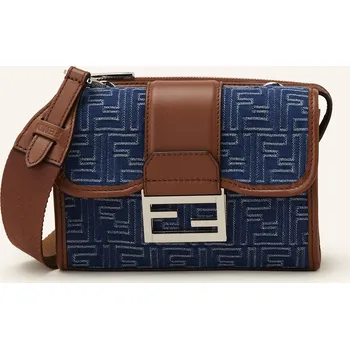 Kabelka Fendi Pánská Taška Přes Rameno Baguette, tmavě modrá / bílá /...