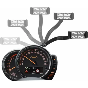 Držák do auta Držák mobilního telefonu Mini F54F55/F56/F57 - pohyblivý (černobílá vlajka)