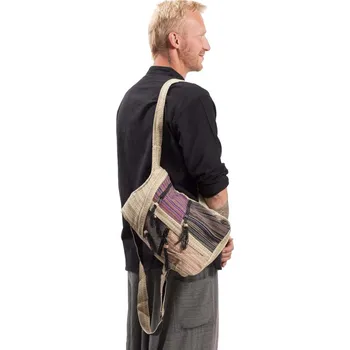 Městský batoh Batoh ETNO multipocket světle zelená III.