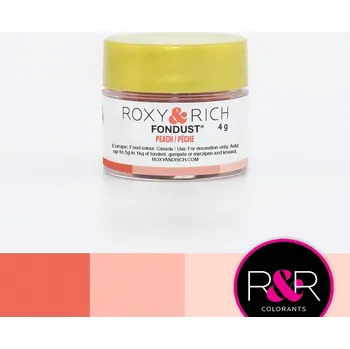 Potravinářské barvivo Prachová barva 4g broskvová - Roxy and Rich