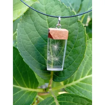 Náhrdelník Náhrdelník z pryskyřice - pampeliška (Náhrdelník z pryskyřice -pampeliška )