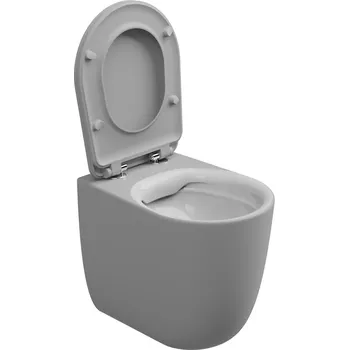 Klozet WC mísa stojící Hit, rimless, keramická, dvoubarevná, HIWC01BI000033FI