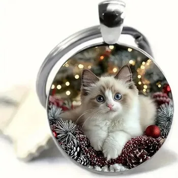 Přívěsek na klíče s kočkou