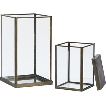 Svícen MADAM STOLTZ Lucerna / svícen Aged Brass Menší