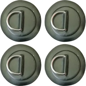 PVC nášivka s nerezovým D-kroužkem na palubu surfboard dinghy boat příslušenství pro upevnění vybavení vodní sporty a lodní doplňky černá