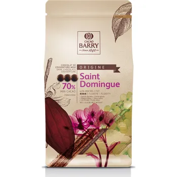 Čokoláda Cacao Barry SAINT DOMINGUE Origin couverture hořká čokoláda (70%) 1kg - Barry Callebaut