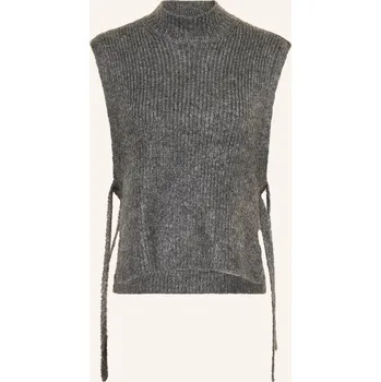 Dámská vesta MRS & HUGS Dámská Pletená Vesta, tmavě šedá, 36