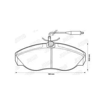 Brzdová destička Sada brzdových destiček, kotoučová brzda 571840D