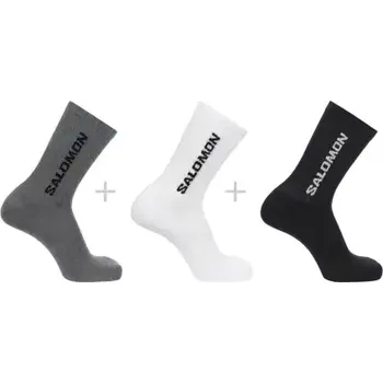 Pánské ponožky Salomon Everyday Crew 3-Pack Black/White/Med Grey Melange vel. 39-41