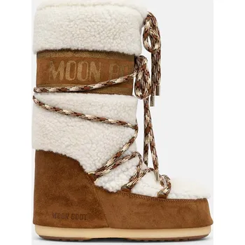 Dámská zimní obuv Semišové sněhule Moon Boot MB ICON SHEARLING, 39/41, hnědá, 88X