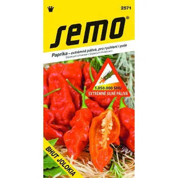 Semeno PAPRIKA ROČNÍ - BHUT JOLOKIA silně pálivá / Capsicum chinense x Capsicum frutescens
