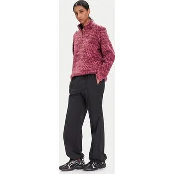 Pánská mikina Jack Wolfskin Fleecová mikina Big Sky A65449 Bordó Relaxed Fit XS