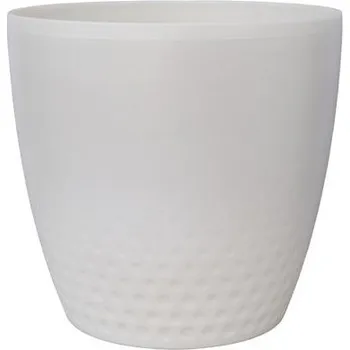 OBAL NA KVĚTINÁČ BÍLÁ PERLEŤ - PERLA 11 cm